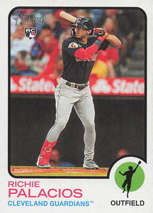2022 Topps Heritage Baseball Richie Palacios #634 Rookie