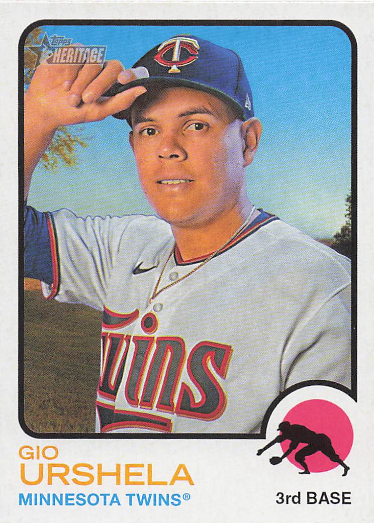 2022 Topps Heritage Baseball Gio Urshela #635
