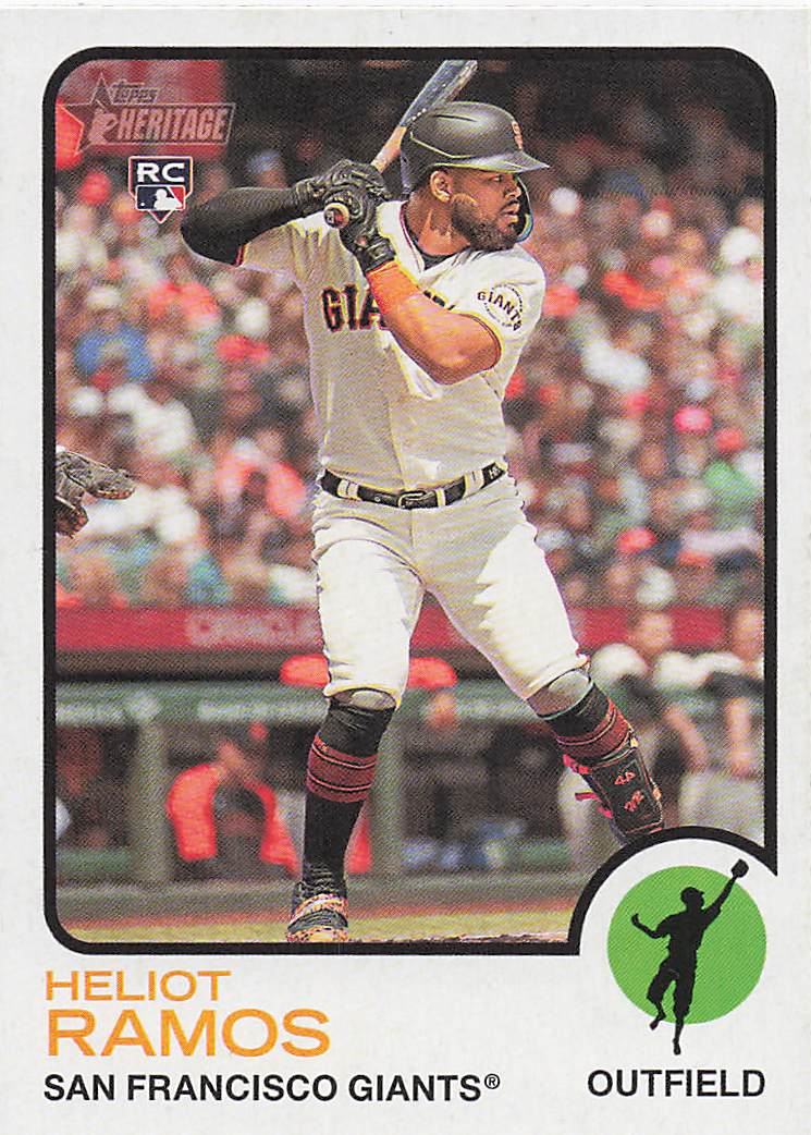 2022 Topps Heritage Baseball Heliot Ramos #643 Rookie