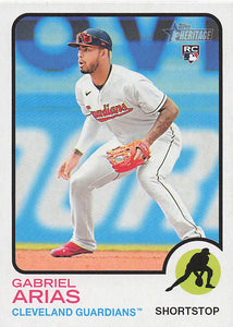 2022 Topps Heritage Baseball Gabriel Arias #645 Rookie