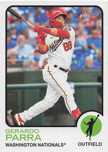 2022 Topps Heritage Baseball Gerardo Parra #653