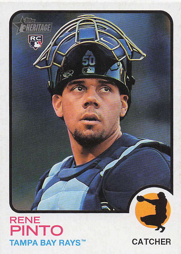 2022 Topps Heritage Baseball Rene Pinto #667 Rookie