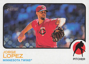 2022 Topps Heritage Baseball Jorge Lopez #681