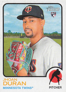 2022 Topps Heritage Baseball Jhoan Duran #693 Rookie