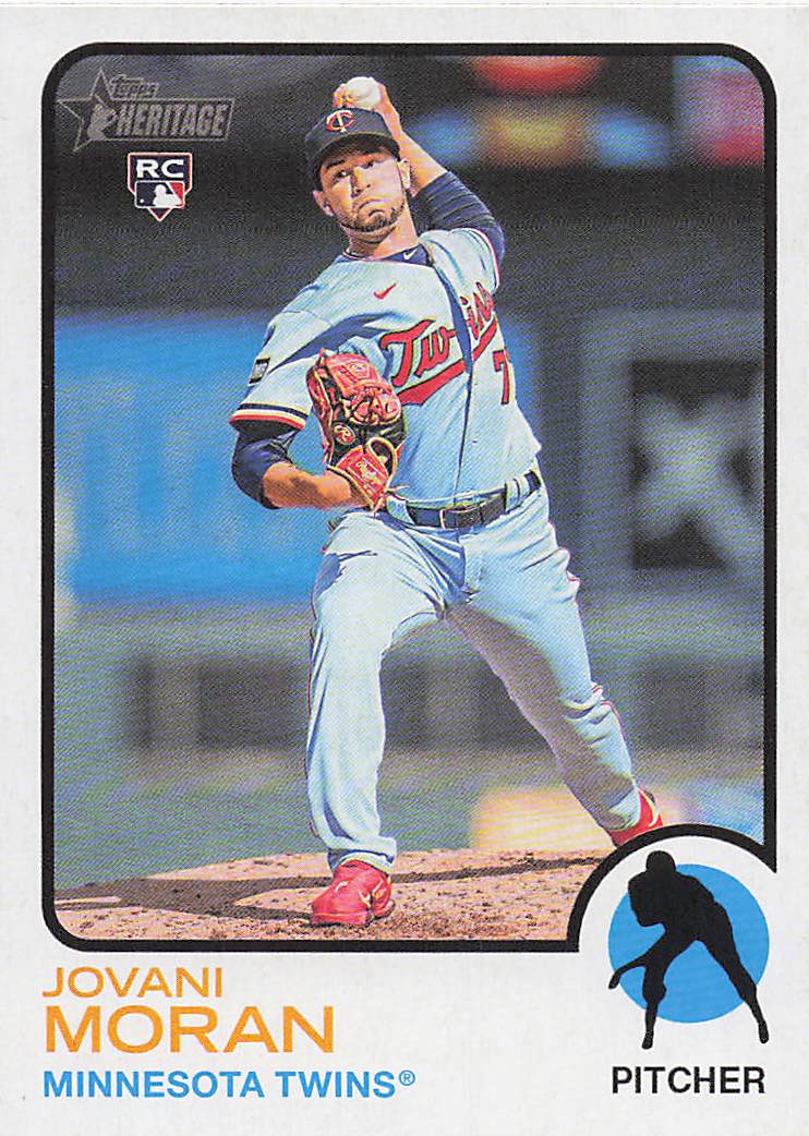 2022 Topps Heritage Baseball Jovani Moran #697 Rookie