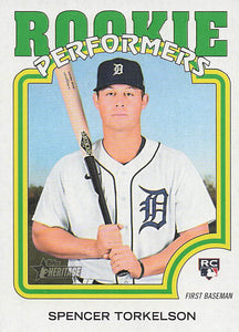 2022 Topps Heritage Baseball Rookie Performers Spencer Torkelson #RP-2