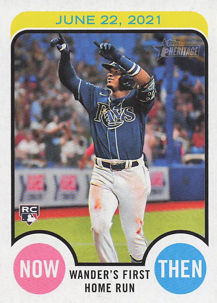 2022 Topps Heritage Baseball Now and Then Wander's First Home Run #NAT-13