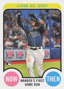 2022 Topps Heritage Baseball Now and Then Wander's First Home Run #NAT-13