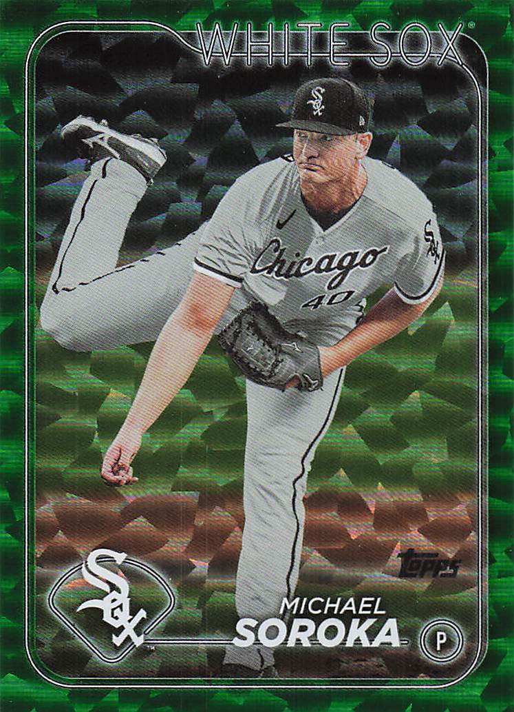 2024 Topps Baseball Green Crackle Foil 232/499 Michael Soroka #367