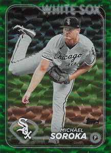 2024 Topps Baseball Green Crackle Foil 232/499 Michael Soroka #367