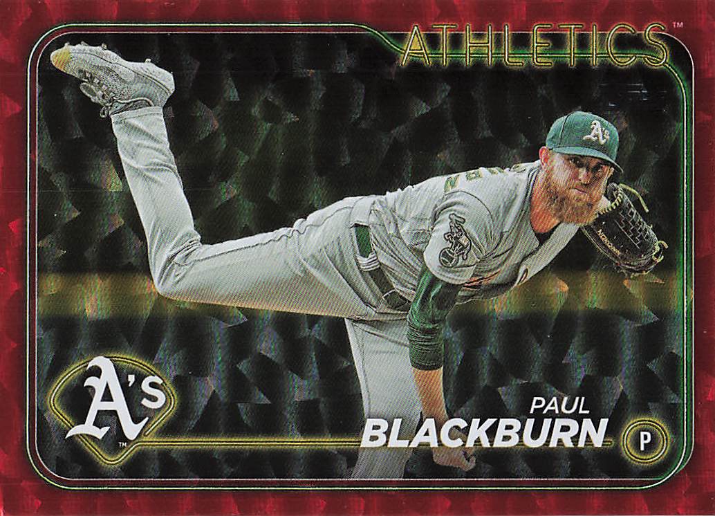2024 Topps Baseball Red Crackle Foil 078/199 Paul Blackburn #647