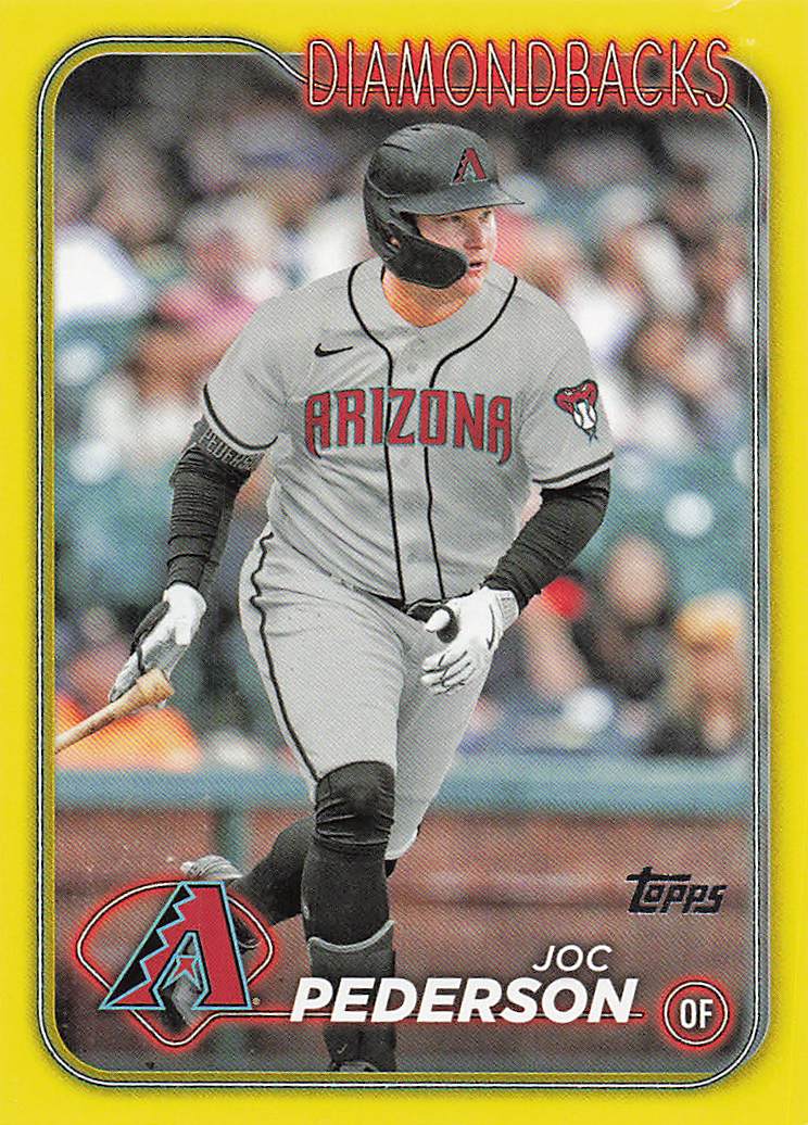2024 Topps Baseball Yellow Joc Pederson #603