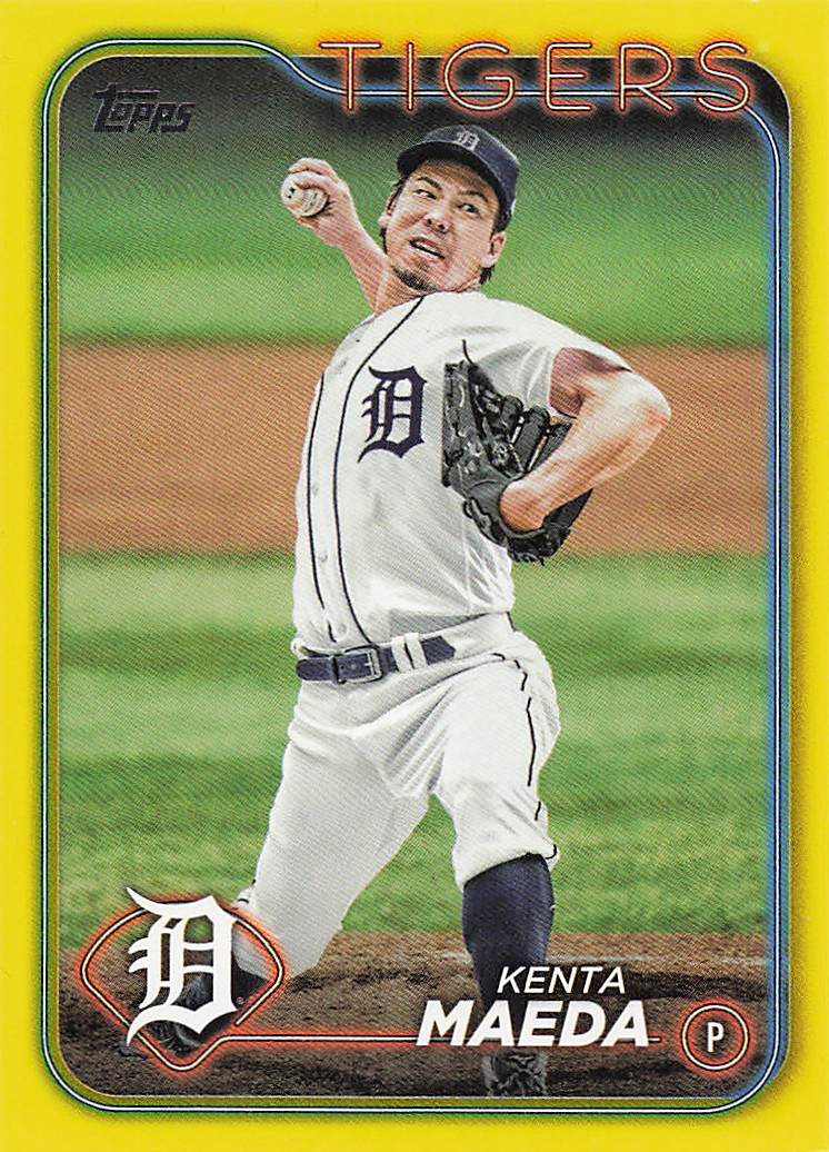 2024 Topps Baseball Yellow Kenta Maeda #605
