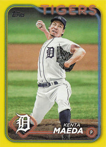 2024 Topps Baseball Yellow Kenta Maeda #605