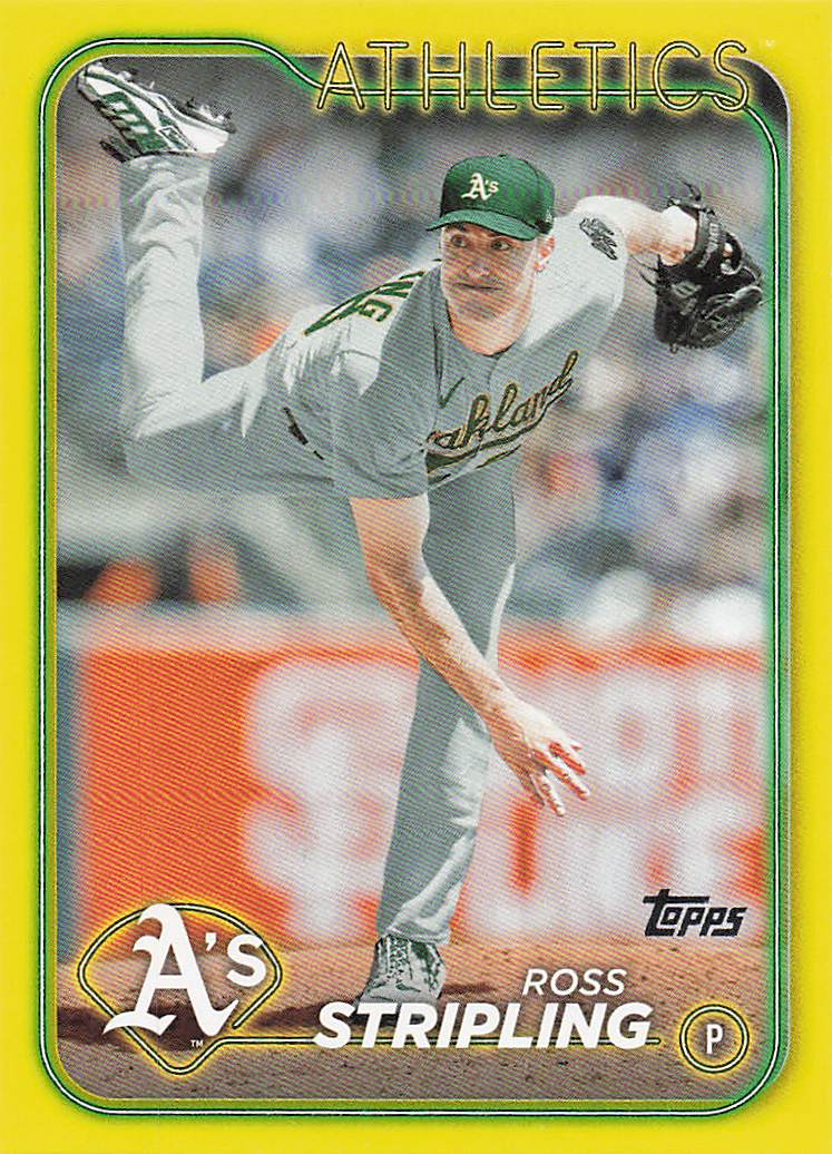 2024 Topps Baseball Yellow Ross Stripling #608