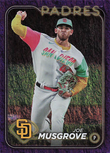 2024 Topps Baseball Purple Holofoil 226/799 Joe Musgrove #205