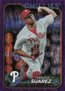 2024 Topps Baseball Purple Holofoil 202/799 Ranger Suárez #229