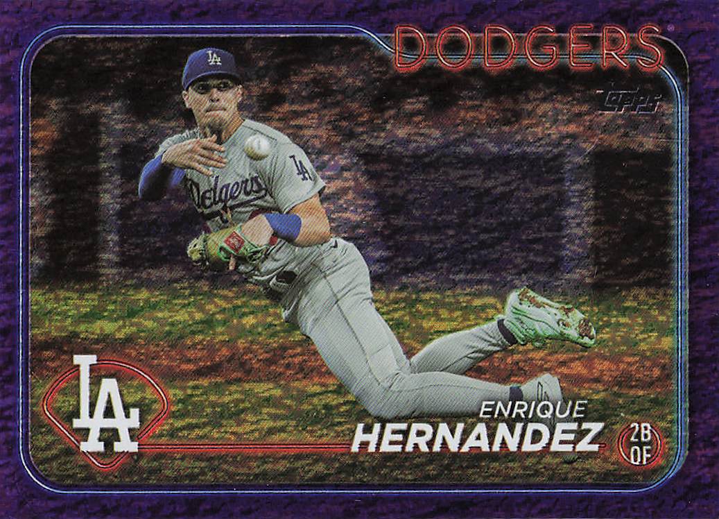 2024 Topps Baseball Purple Holofoil 170/799 Enrique Hernandez #398
