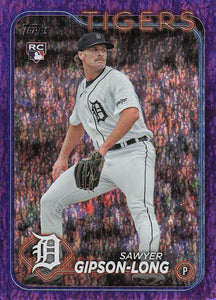 2024 Topps Baseball Purple Holofoil 674/799 Sawyer Gipson-Long #616 Rookie