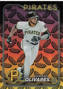 2024 Topps Baseball Holiday Hot Dogs Edward Olivares #527