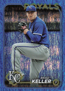 2024 Topps Baseball Blue Holofoil 163/999 Brad Keller #140
