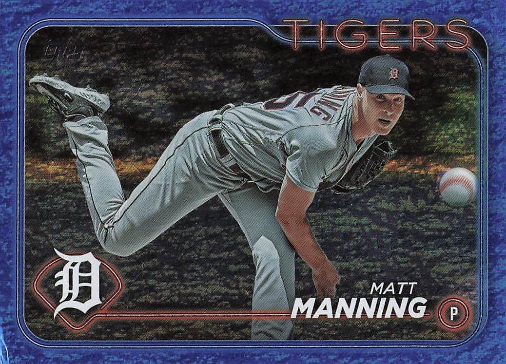 2024 Topps Baseball Blue Holofoil 682/999 Matt Manning #277