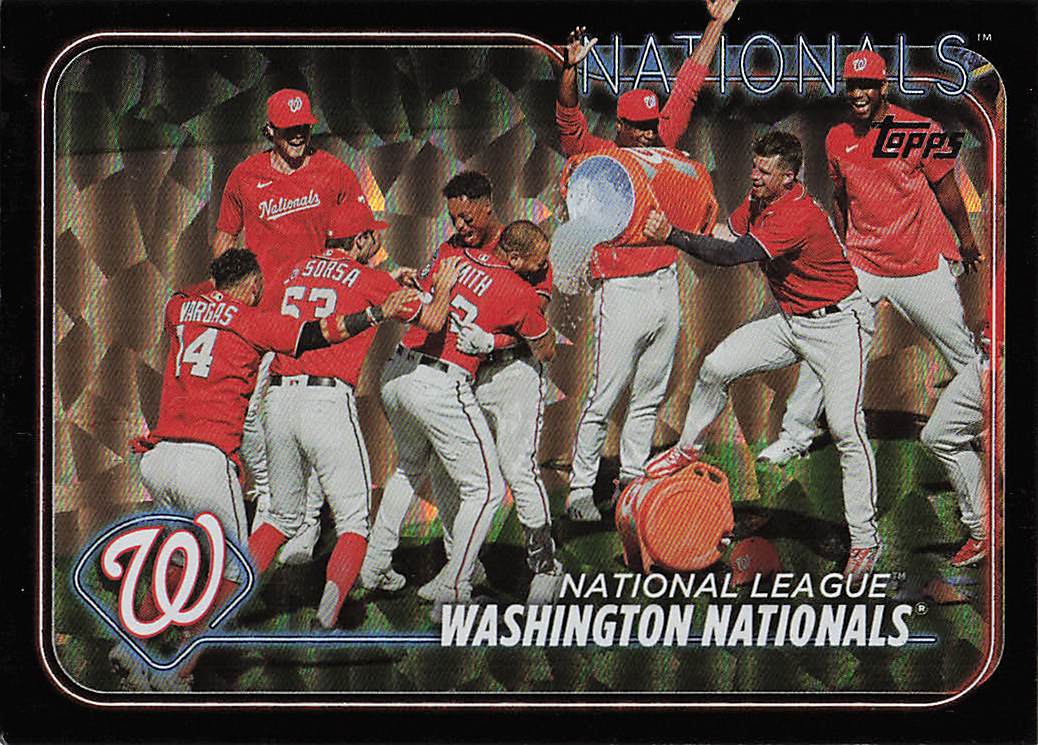 2024 Topps Baseball Black Crackle Foil Washington Nationals #417