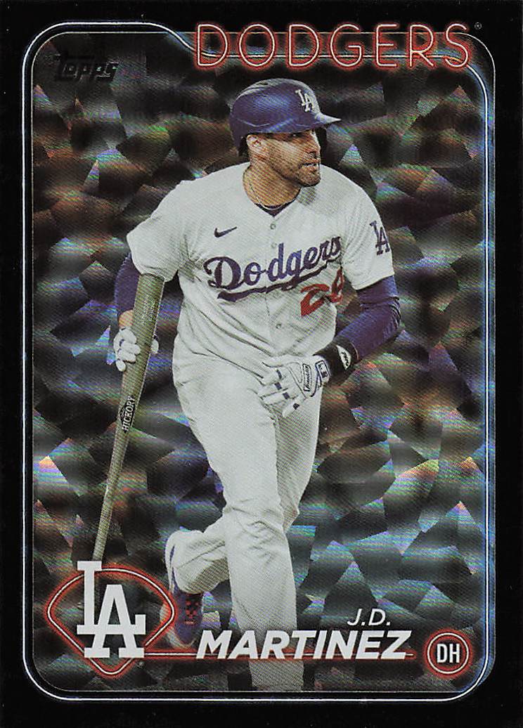 2024 Topps Baseball Black Crackle Foil J.D. Martinez #492