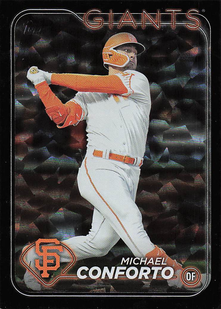 2024 Topps Baseball Black Crackle Foil Michael Conforto #504