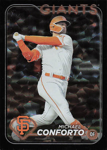 2024 Topps Baseball Black Crackle Foil Michael Conforto #504