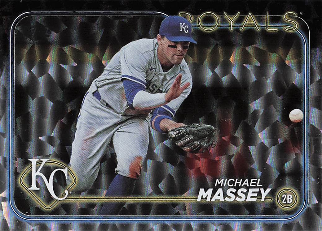 2024 Topps Baseball Silver Crackle Foil Michael Massey #14