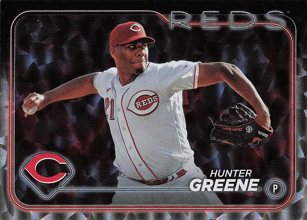 2024 Topps Baseball Silver Crackle Foil Hunter Greene #119