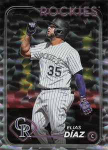 2024 Topps Baseball Silver Crackle Foil Elias Díaz #161
