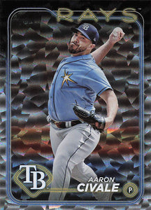 2024 Topps Baseball Silver Crackle Foil Aaron Civale #170
