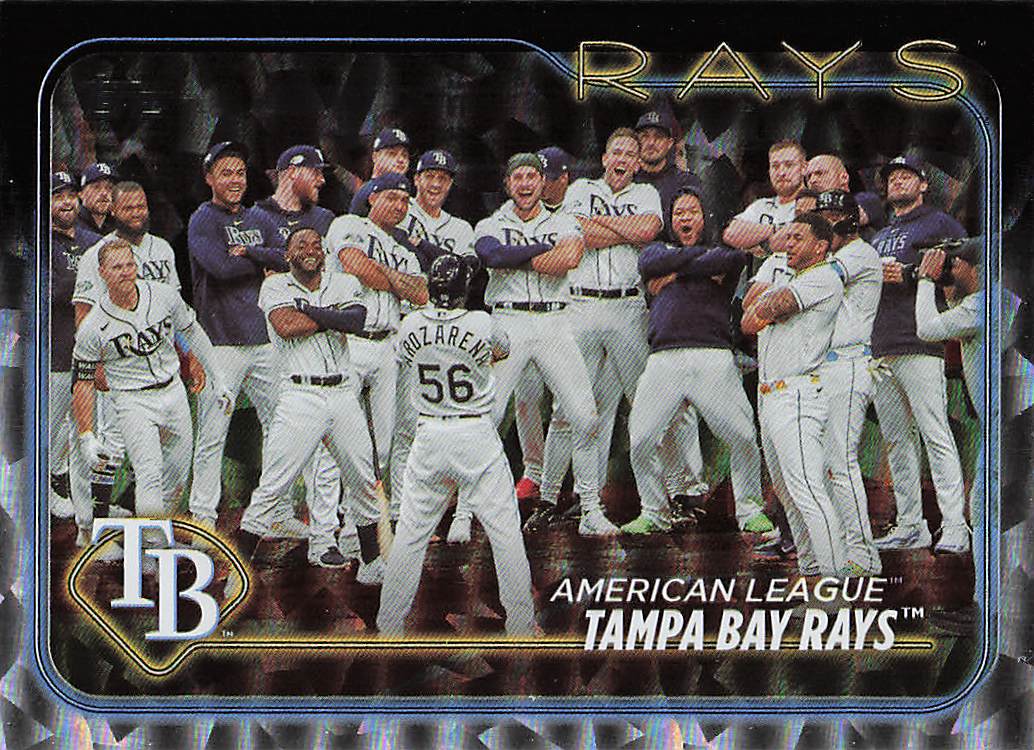 2024 Topps Baseball Silver Crackle Foil Tampa Bay Rays #211