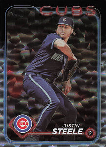 2024 Topps Baseball Silver Crackle Foil Justin Steele #318
