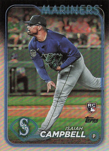 2024 Topps Baseball Rainbow Foil Isaiah Campbell #58