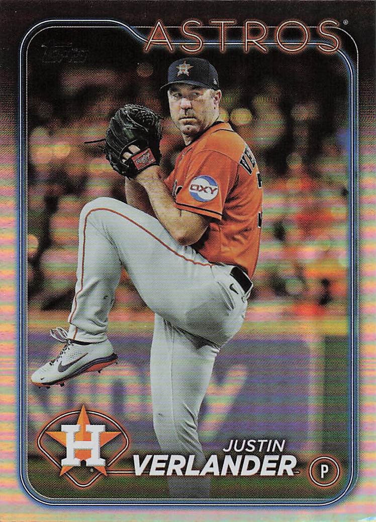 2024 Topps Baseball Rainbow Foil Justin Verlander #62