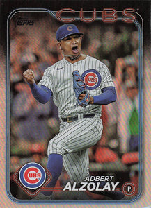 2024 Topps Baseball Rainbow Foil Adbert Alzolay #129