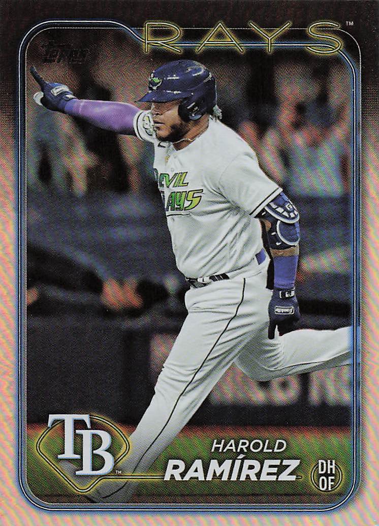 2024 Topps Baseball Rainbow Foil Harold Ramírez #256
