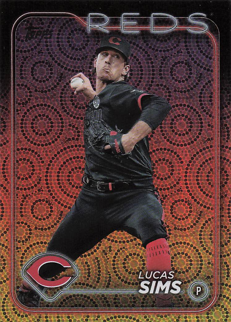 2024 Topps Baseball Holiday Lucas Sims #355