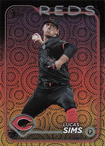 2024 Topps Baseball Holiday Lucas Sims #355