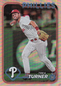 2024 Topps Baseball Rainbow Foil Trea Turner #352
