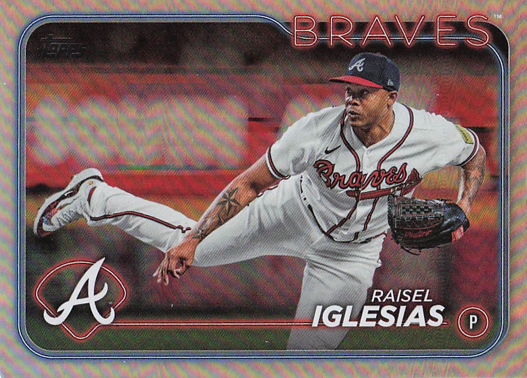 2024 Topps Baseball Rainbow Foil Raisel Iglesias #396