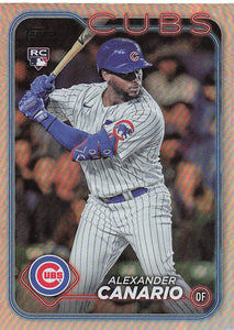 2024 Topps Baseball Rainbow Foil Alexander Canario #452 Rookie