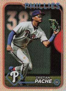 2024 Topps Baseball Rainbow Foil Cristian Pache #456