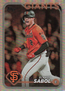 2024 Topps Baseball Rainbow Foil Blake Sabol #521