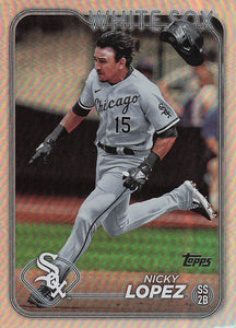 2024 Topps Baseball Rainbow Foil Nicky Lopez #687