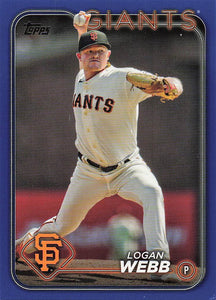 2024 Topps Baseball Royal Blue Logan Webb #4