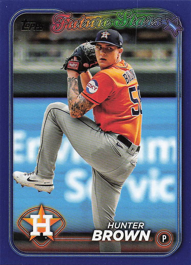 2024 Topps Baseball Royal Blue Hunter Brown #30